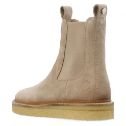Ca'Shott Damenschuhe Casdea Chelsea Stiefel Wildleder Beige