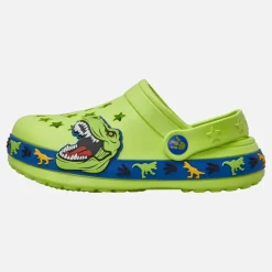 Character Junge Dinosaurier Muster Clogs Grün