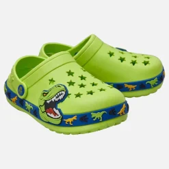 Character Junge Dinosaurier Muster Clogs Grün