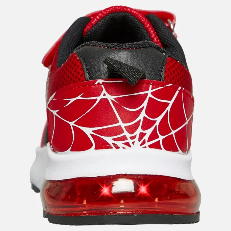 Character Junge Spiderman Augen Leuchten Sneaker Rot