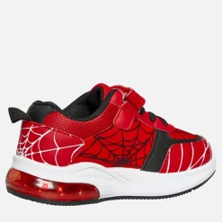 Character Junge Spiderman Augen Leuchten Sneaker Rot