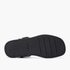 Clarks Damen Alda D-Fit Riemensandalen Schwarz