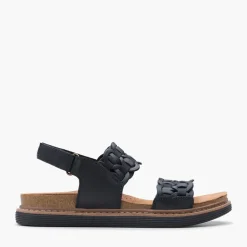 Clarks Damen Arwell Glide D-Fit Sandalen Schwarz