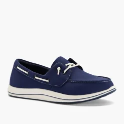 Clarks Damen Brinkley Edge Bootsschuhe Navy Canvas