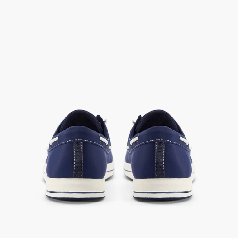 Clarks Damen Brinkley Edge Bootsschuhe Navy Canvas