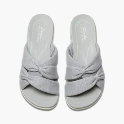 Clarks Damen Brinkley Rae Ava Sandalen Light Grey