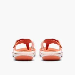 Clarks Damen Brinkley Reyna Flip Flops Orange