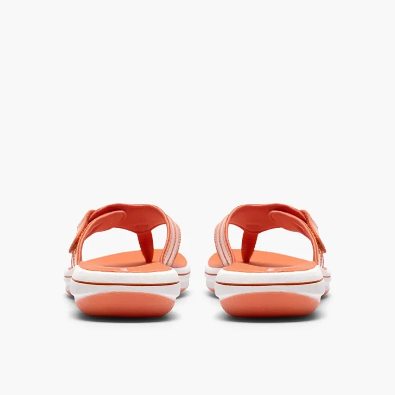 Clarks Damen Brinkley Reyna Flip Flops Orange