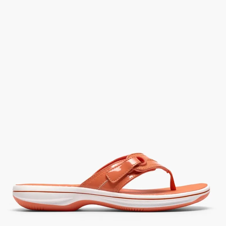 Clarks Damen Brinkley Reyna Flip Flops Orange