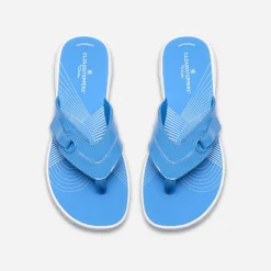 Clarks Damen Brinkley Reyna Flip Flops Bright Blue