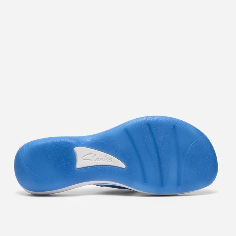 Clarks Damen Brinkley Reyna Flip Flops Bright Blue