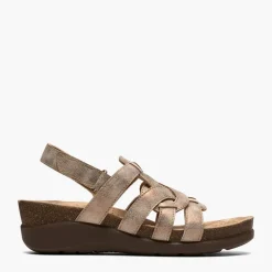 Clarks Damen Calenne Gracie Keilabsatz Sandalen Bronze Metallic