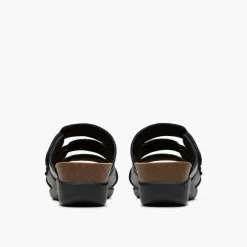 Clarks Damen Calenne Lily D-Fit Sandalen Schwarz