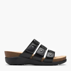 Clarks Damen Calenne Lily D-Fit Sandalen Schwarz
