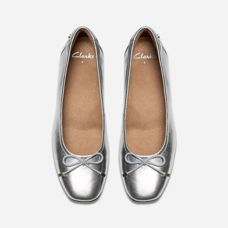 Clarks Damen Candra Light Schuhe Silver Metallic