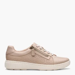 Clarks Damen Caroline Rio Trainer Sand Leather