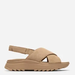 Clarks Damen Dashlite Wish Knöchel Riemen Sandalen Beige Suede