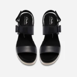 Clarks Damen Diaz Rosen Sandalen Black Combi