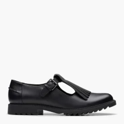 Clarks Damen Griffin Mia 2 Schuhe Black Leather