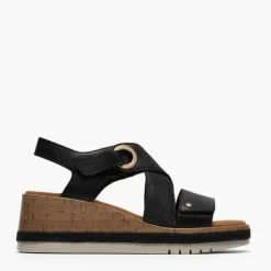 Clarks Damen Kidiki Sandalen Black Combi