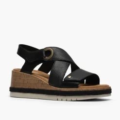 Clarks Damen Kidiki Sandalen Black Combi