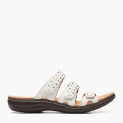 Clarks Damen Laurieann Cove D-Fit Sandalen Weiß