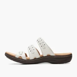 Clarks Damen Laurieann Cove D-Fit Sandalen Weiß