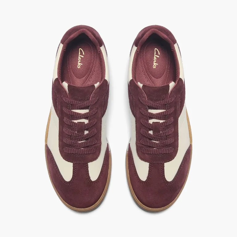 Clarks Damen Maseri Walk Trainingsschuhe Burgundy Combi