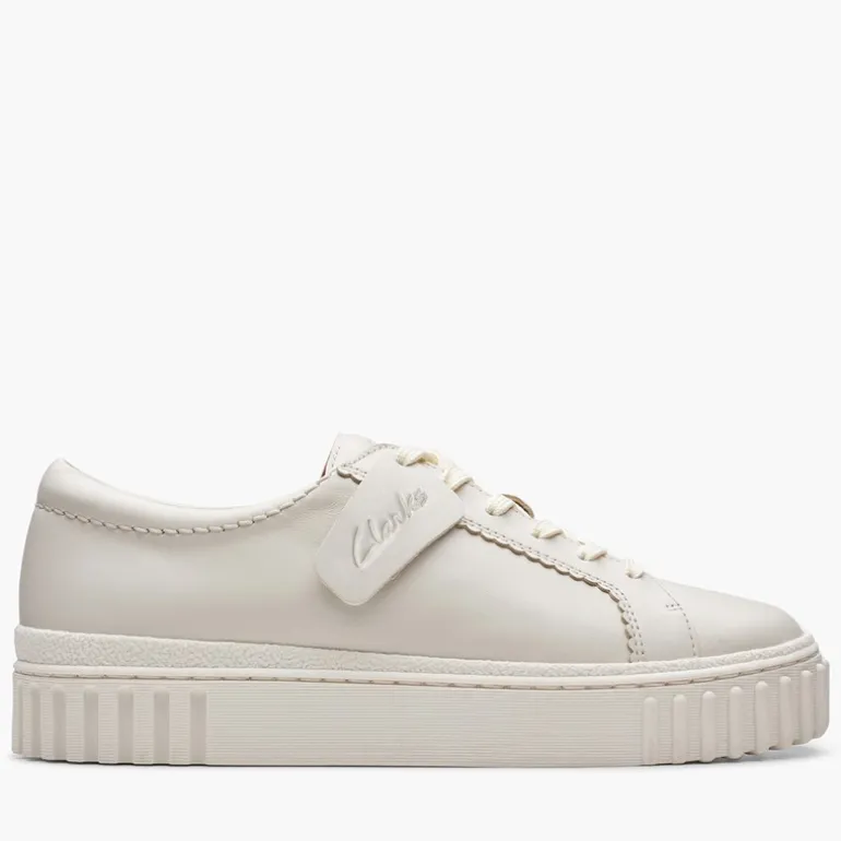 Clarks Damen Mayhill Walk D Passform Sneaker Off White