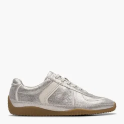 Clarks Damen Meridor Low Profile Turnschuhe Metallic Combi