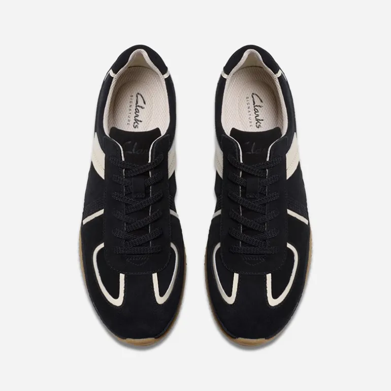 Clarks Damen Meridor Low Profile Turnschuhe Black Combi Sde