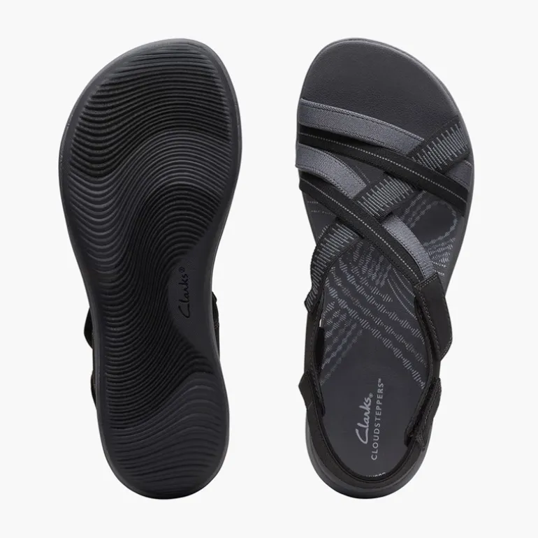 Clarks Damen Mira Ivy Sandalen Schwarz