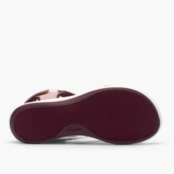 Clarks Damen Mira Shore Sandalen Maroon