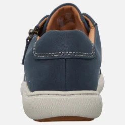 Clarks Damen Nalle Weite Passform Turnschuhe Navy Nubuck