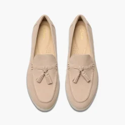 Clarks Damen Narini Edge Loafers Sand Suede