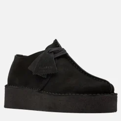 Clarks Damen Originals 1 Trek Wedge D Schuhe 1219 Black Suede