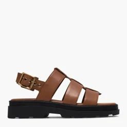 Clarks Damen Orinoco 3 Riemen Sandalen Tan Leather