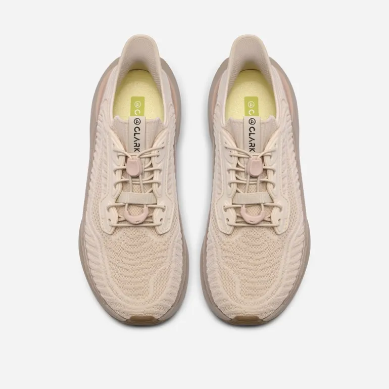 Clarks Damen Pace Rise Sneaker Light Sand