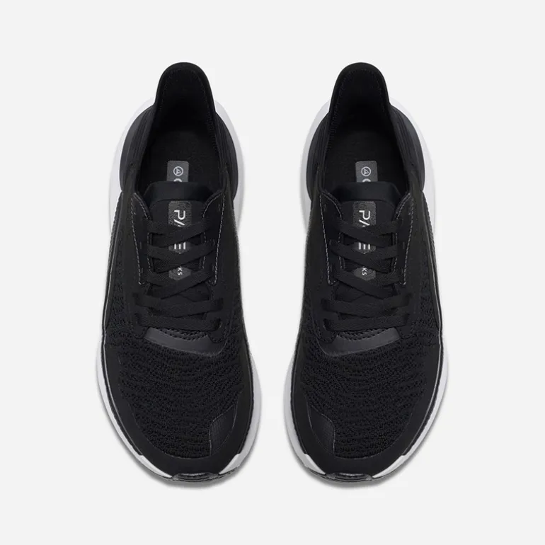 Clarks Damen Pace Trainer Schwarz/Weiß