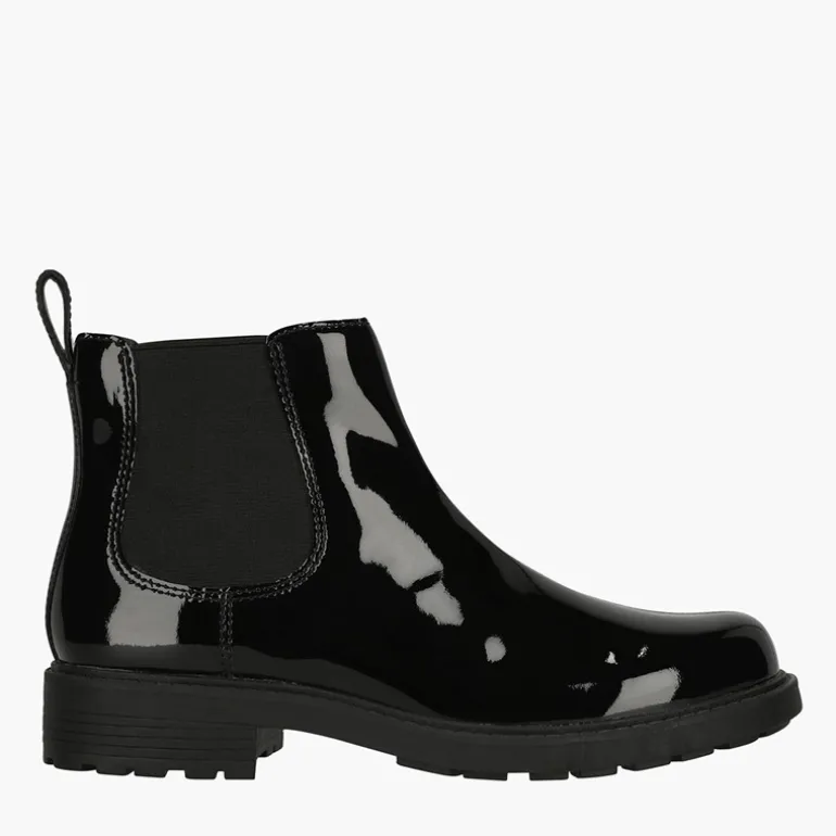 Clarks Damen Premium Orinoco 2 Lane D Stiefel Black Pat
