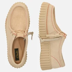 Clarks Damen Premium Torhill Bee Schuhe Ecru Suede
