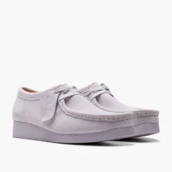 Clarks Damenschuhe Wallabee Evo Lilac Suede