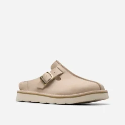 Clarks Damen Solsbury Mule Sandalen Sand Suede