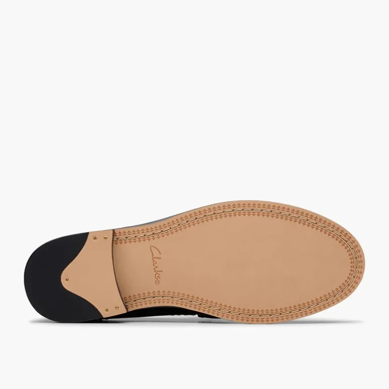Clarks Damen Straven Edge Loafer Black Combi Leather