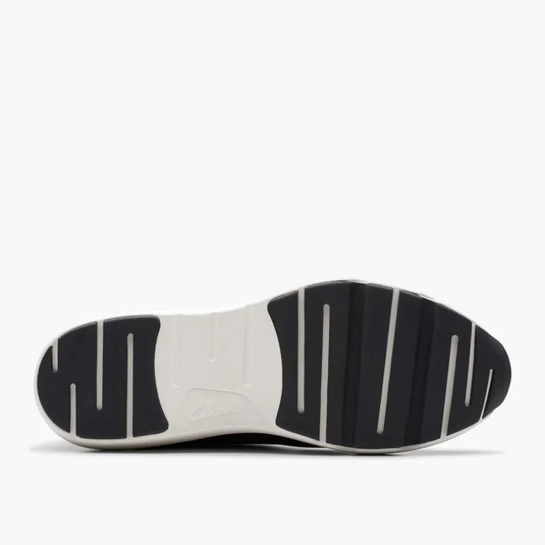 Clarks Damen Tivoli D-Fit Seiten Reißverschluss Sneaker Schwarz