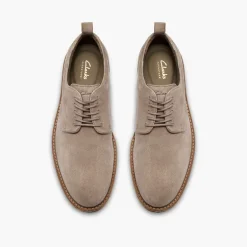 Clarks Herren Aldwin Schnürschuhe Grey Suede