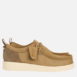 Clarks Herren Premium Ftr2lo Wallabee Schuhe Dark Sand Combi