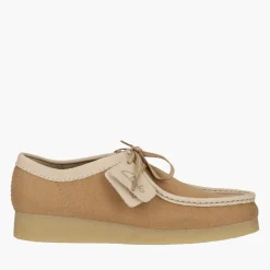 Clarks Herren Premium Wallabee Evo G Schuhe Tan Combi