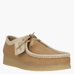 Clarks Herren Premium Wallabee Evo G Schuhe Tan Combi