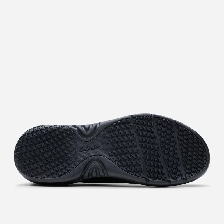 Clarks Herren Pro Free Strick Turnschuhe Black Knit
